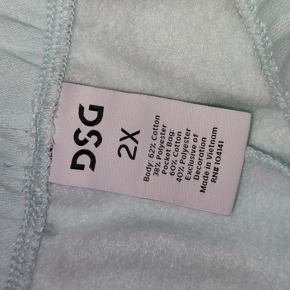 Dsg mid rise shorts oversize Fleece short mint frost - Picture 6 of 6